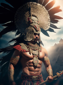 guerreros aztecas y mayas