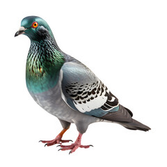 dove isolated on transparent background ,generative ai