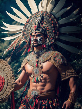 guerreros aztecas y mayas