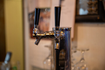 Couple of alcohol taps