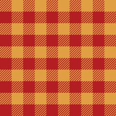 Scottish cage pattern for Christmas and New Year designs. Dark blue, red, green, yellow plaid plaid for flannel shirt. Festive winter textile print.