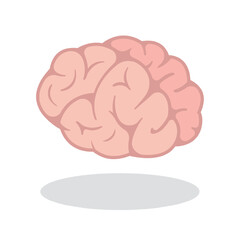 Human brain isometric 3d icon