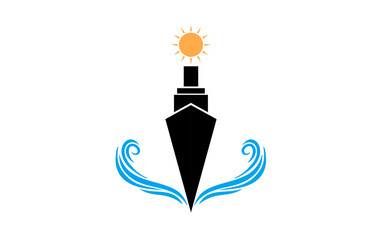 ship anchor sea logo