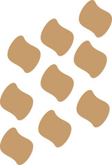 Abstract shape recolorable vector element