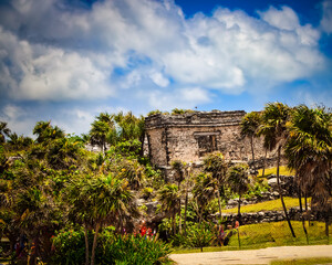 Beautiful and historic view of Cozumel Maya