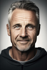 Obraz premium Man portrait studio (AI Generated) 