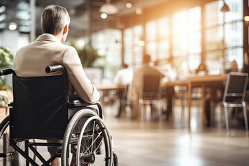 Person in a wheelchair (AI Generated) 