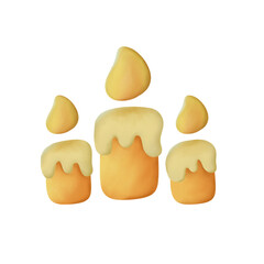 halloween candles, Halloween collection, Hand drawing