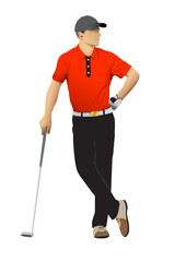 male golfer
