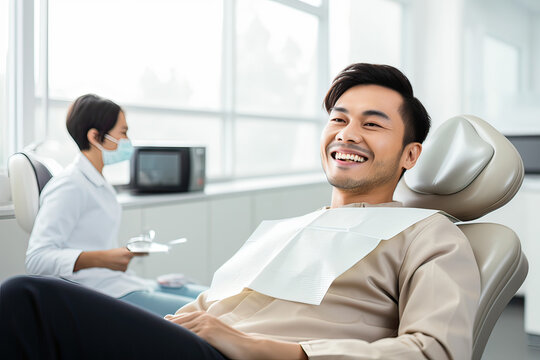 Man visit dentist (AI Generated) 