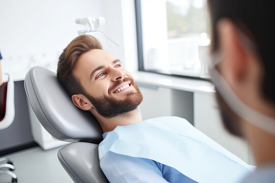 Man visit dentist (AI Generated) 