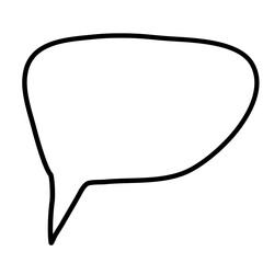 Speech bubble message