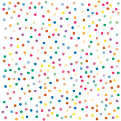 Random colorful Small polka dot seamless pattern background retro vintage vector design