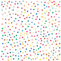 Obraz premium Random colorful Small polka dot seamless pattern background retro vintage vector design