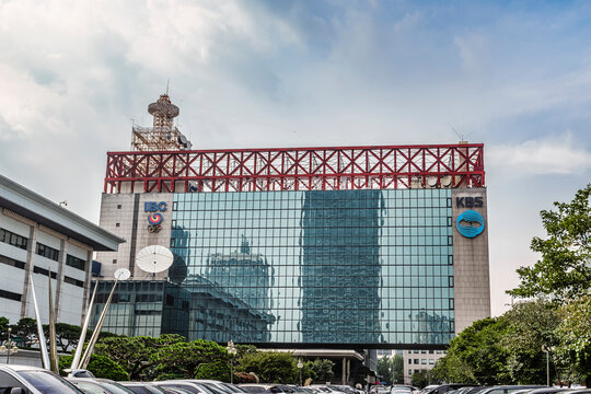 2023년 7월20일. 대한민국 서울시 영등포구 여의도동, 한국의 방송사 및 언론기관중 하나인 KBS의 건물.