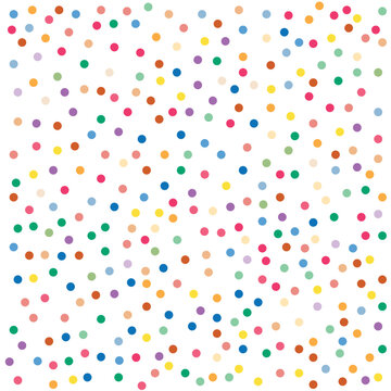 Random colorful Small polka dot seamless pattern background retro vintage vector design