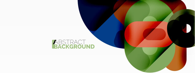Creative geometric wallpaper. Circles, lines background. Business template for wallpaper, banner, background or landing