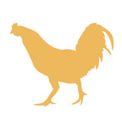 running chicken silhouette