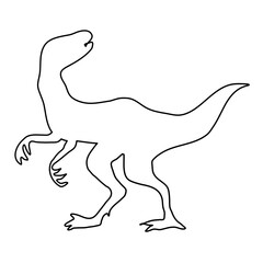 dinosaur line silhouette