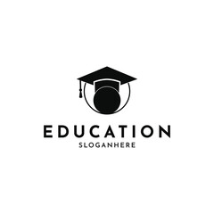 Education Logo Design Creative Idea With Circle