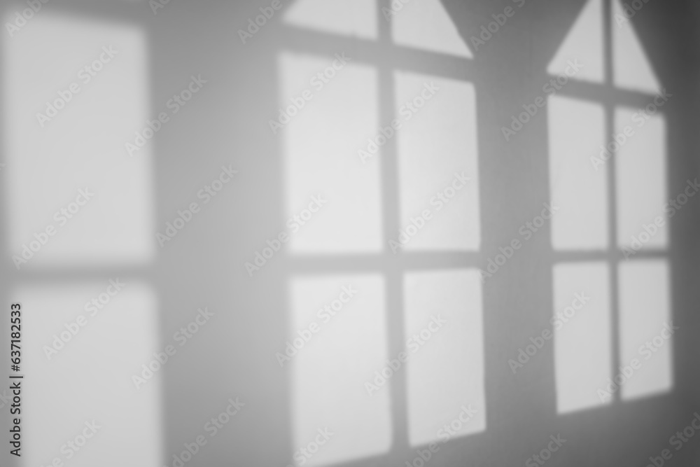 Poster minimalist retro window shadow overlay