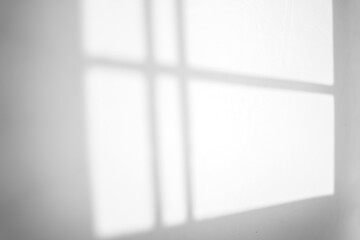 minimalist room with window shadow