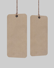 blank price tag mockup