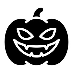 devil glyph icon