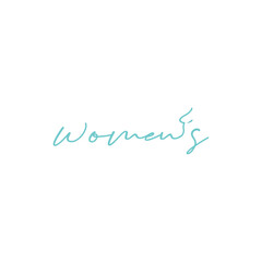 Women's wordmark logo icon vector template.eps