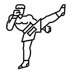 MMA boxer high kick