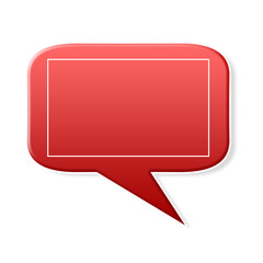 Naklejka premium Speech Bubble. Talk bubble. Cloud speech bubbles collection. Vector