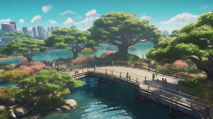 Obraz premium popular sights in the city of Tokyo japan Made with Generative AI