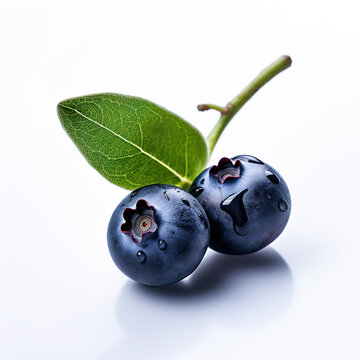 Blueberry isolated on white background