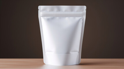 white paper bag for mockup.Generative Ai