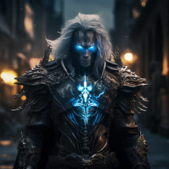 fantasyy knight assasin in medieval dark age era