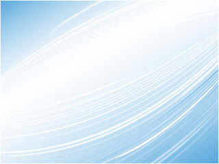 爽やかな風と波をイメージした抽象背景_ブルー