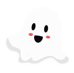 cute ghost Halloween vector