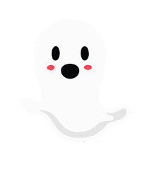 cute ghost Halloween vector