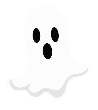 cute ghost Halloween vector