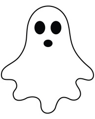 cute halloween ghosts illustration