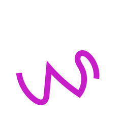 Fototapeta premium Purple squiggly line 