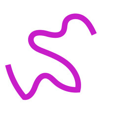 Obraz premium Purple squiggly line 