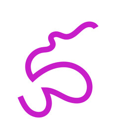 Purple squiggly line 