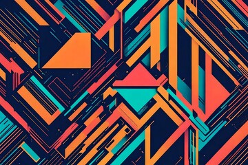 abstract background with geometric shapes, beautiful background - Generative AI