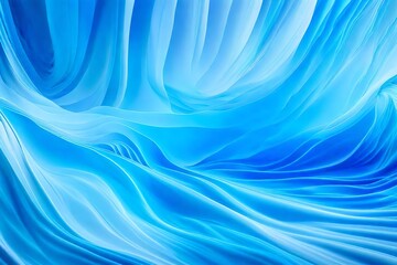 abstract blue background with lines and swirls - Generative AI