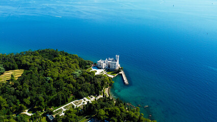 Miramare is a famous castle , Trieste, Italy © Viktor