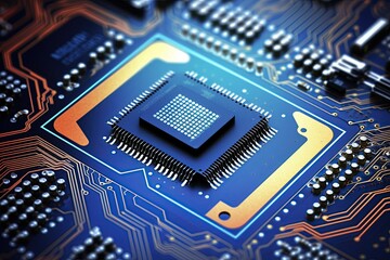  Discover how to choose the very best microcontroller or microprocessor for your specific electronics product.Generated with AI - obrazy, fototapety, plakaty