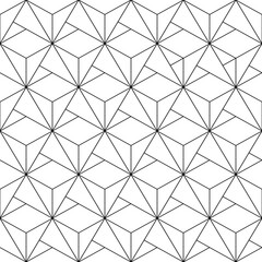 Geometric abstract pattern. Geometric modern black and white ornament. Seamless modern background