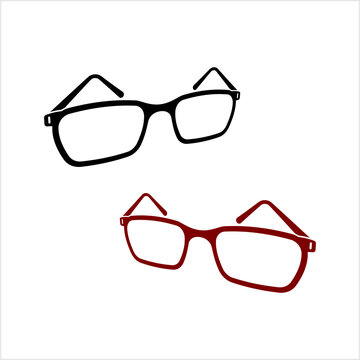 Eyeglass Icon, Spectacles Eye Protection Vision Enhancer