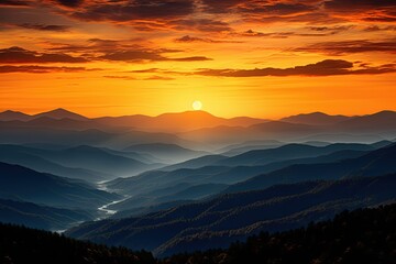 Obraz premium Majestic beautiful landscape wallpaper nature background Generated with AI